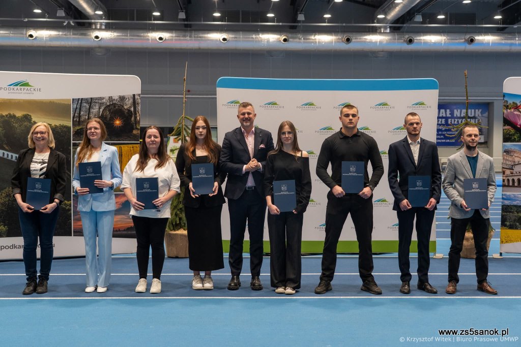 Stypendyści w czasie wręczenia stypendiów.