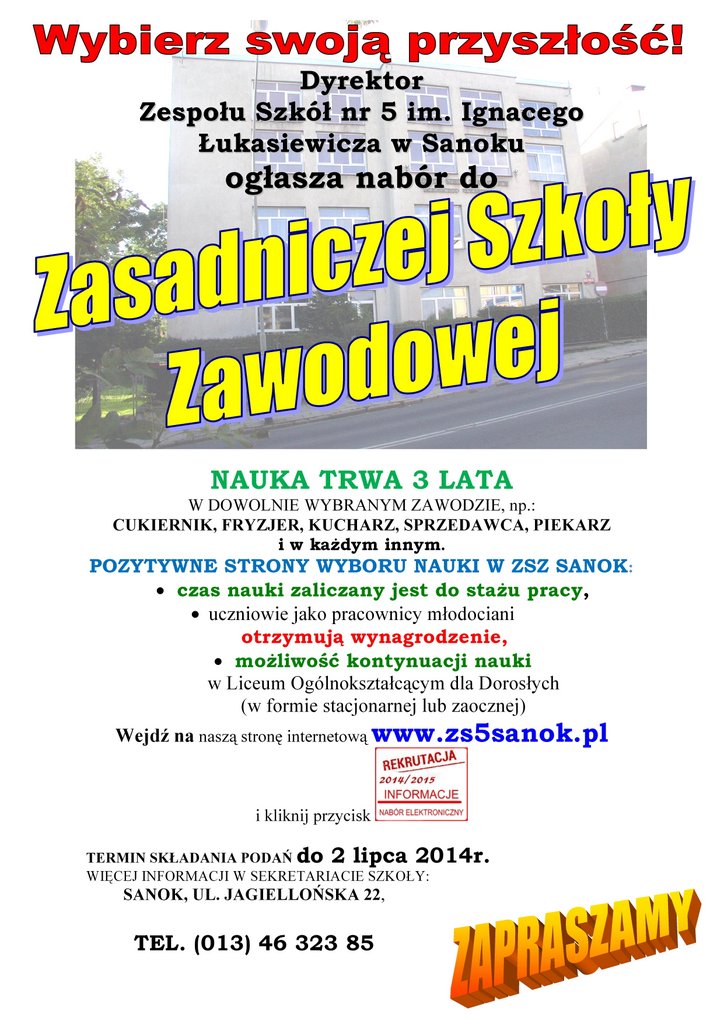 Plakat ZSZ 2014