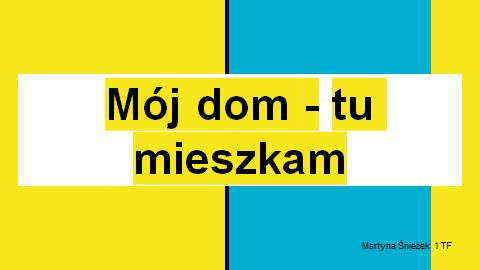 konkur moj dom marzena ZS5