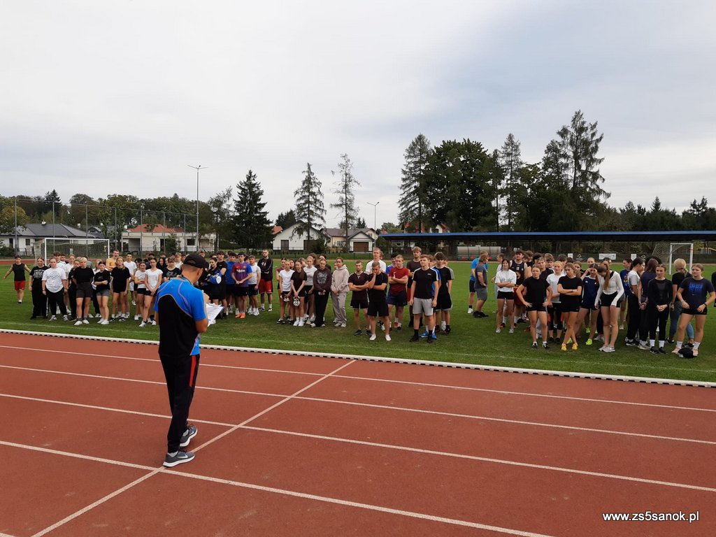 stadion - zawodnicy przed startem